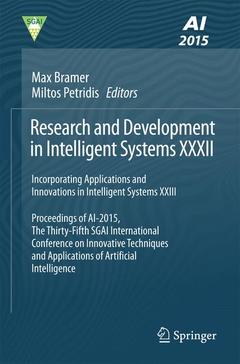 Couverture de l’ouvrage Research and Development in Intelligent Systems XXXII