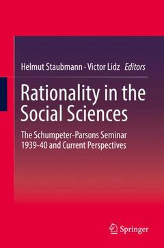 Couverture de l’ouvrage Rationality in the Social Sciences