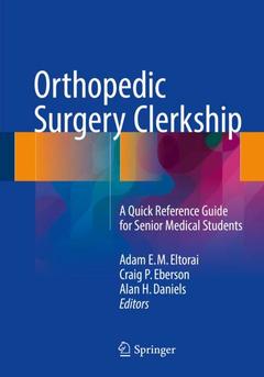 Couverture de l’ouvrage Orthopedic Surgery Clerkship