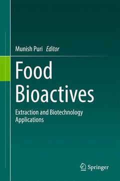 Couverture de l’ouvrage Food Bioactives