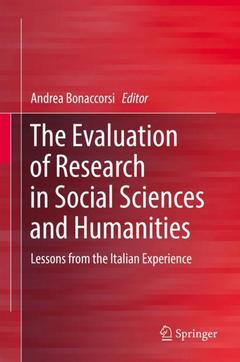 Cover of the book The Evaluation of Research in Social Sciences and Humanities