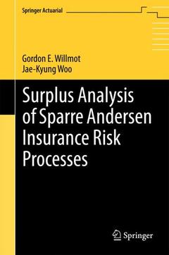 Couverture de l’ouvrage Surplus Analysis of Sparre Andersen Insurance Risk Processes