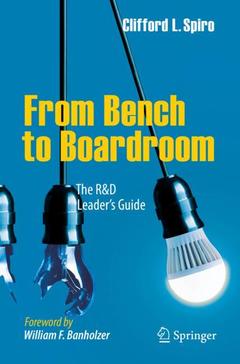 Couverture de l’ouvrage From Bench to Boardroom