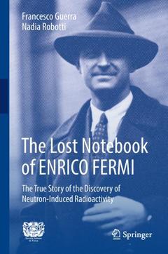 Couverture de l’ouvrage The Lost Notebook of ENRICO FERMI