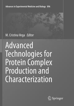 Couverture de l’ouvrage Advanced Technologies for Protein Complex Production and Characterization