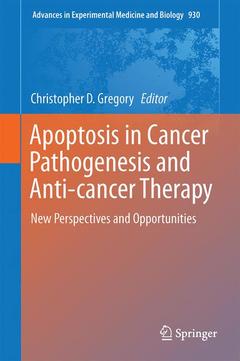 Cover of the book Apoptosis in Cancer Pathogenesis and Anti-cancer Therapy
