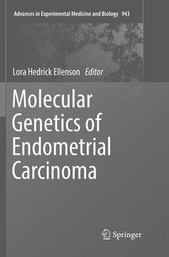 Couverture de l’ouvrage Molecular Genetics of Endometrial Carcinoma