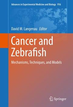 Cover of the book Cancer and Zebrafish