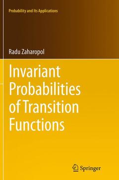 Cover of the book Invariant Probabilities of Transition Functions