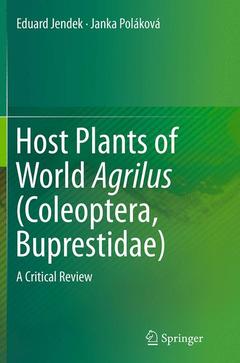 Couverture de l’ouvrage Host Plants of World Agrilus (Coleoptera, Buprestidae)