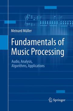 Couverture de l’ouvrage Fundamentals of Music Processing