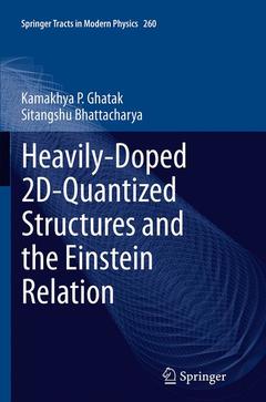 Couverture de l’ouvrage Heavily-Doped 2D-Quantized Structures and the Einstein Relation