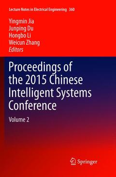 Couverture de l’ouvrage Proceedings of the 2015 Chinese Intelligent Systems Conference