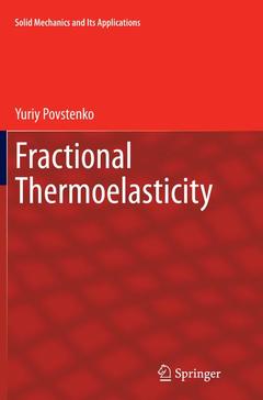 Couverture de l’ouvrage Fractional Thermoelasticity