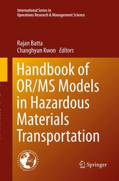 Couverture de l’ouvrage Handbook of OR/MS Models in Hazardous Materials Transportation