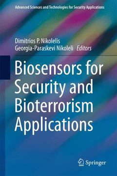 Couverture de l’ouvrage Biosensors for Security and Bioterrorism Applications