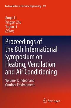 Couverture de l’ouvrage Proceedings of the 8th International Symposium on Heating, Ventilation and Air Conditioning