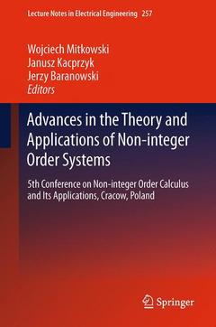 Couverture de l’ouvrage Advances in the Theory and Applications of Non-integer Order Systems