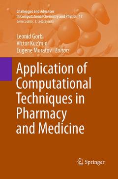 Cover of the book Application of Computational Techniques in Pharmacy and Medicine