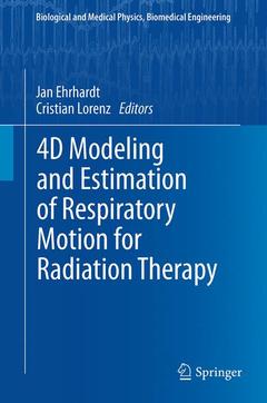 Couverture de l’ouvrage 4D Modeling and Estimation of Respiratory Motion for Radiation Therapy