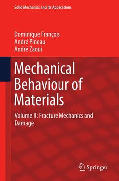 Couverture de l’ouvrage Mechanical Behaviour of Materials