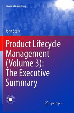Couverture de l’ouvrage Product Lifecycle Management (Volume 3): The Executive Summary