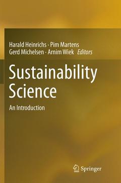 Couverture de l’ouvrage Sustainability Science