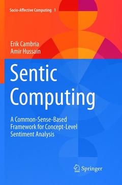 Couverture de l’ouvrage Sentic Computing