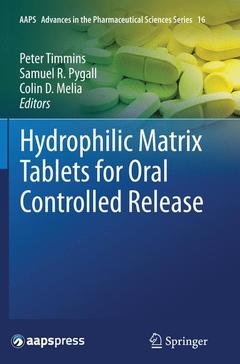 Couverture de l’ouvrage Hydrophilic Matrix Tablets for Oral Controlled Release