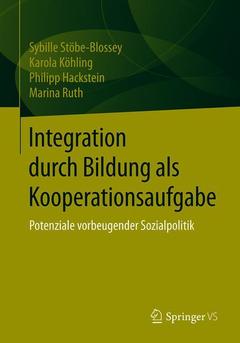 Cover of the book Integration durch Bildung als Kooperationsaufgabe