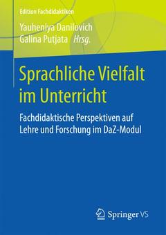 Couverture de l’ouvrage Sprachliche Vielfalt im Unterricht