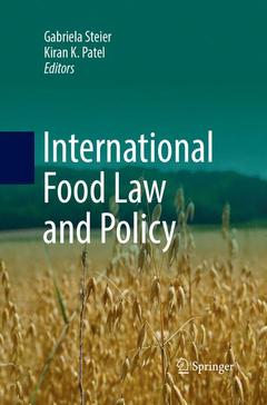 Couverture de l’ouvrage International Food Law and Policy