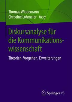 Cover of the book Diskursanalyse für die Kommunikationswissenschaft