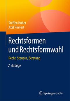 Couverture de l’ouvrage Rechtsformen und Rechtsformwahl