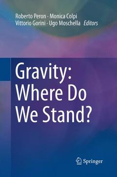 Couverture de l’ouvrage Gravity: Where Do We Stand?