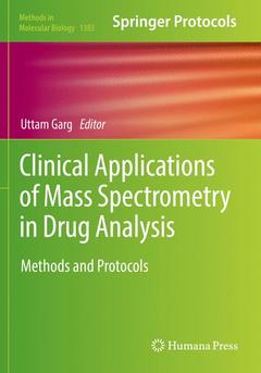 Couverture de l’ouvrage Clinical Applications of Mass Spectrometry in Drug Analysis