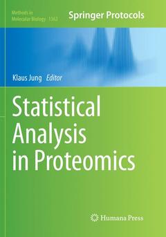 Couverture de l’ouvrage Statistical Analysis in Proteomics