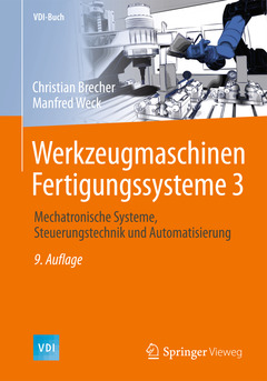 Couverture de l’ouvrage Werkzeugmaschinen Fertigungssysteme 3