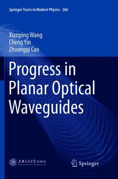 Couverture de l’ouvrage Progress in Planar Optical Waveguides