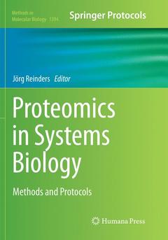 Couverture de l’ouvrage Proteomics in Systems Biology