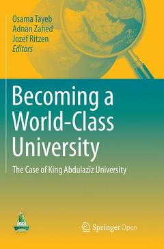 Couverture de l’ouvrage Becoming a World-Class University