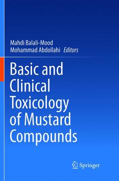 Cover of the book Basic and Clinical Toxicology of Mustard Compounds