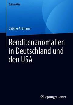 Couverture de l’ouvrage Renditenanomalien in Deutschland und den USA