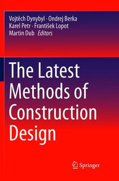 Couverture de l’ouvrage The Latest Methods of Construction Design