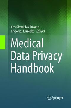 Couverture de l’ouvrage Medical Data Privacy Handbook
