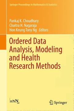 Couverture de l’ouvrage Ordered Data Analysis, Modeling and Health Research Methods