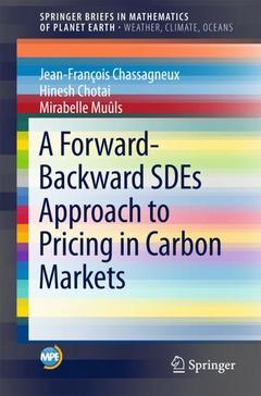 Couverture de l’ouvrage A Forward-Backward SDEs Approach to Pricing in Carbon Markets