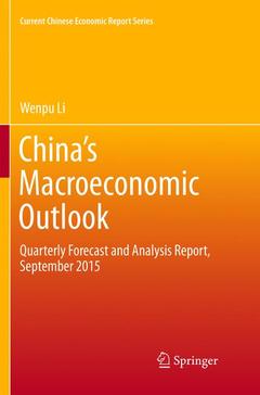 Cover of the book China's Macroeconomic Outlook