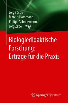 Couverture de l’ouvrage Biologiedidaktische Forschung: Erträge für die Praxis
