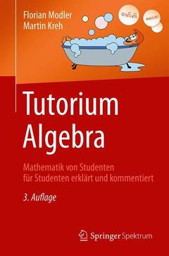 Couverture de l’ouvrage Tutorium Algebra